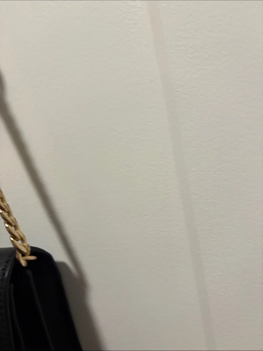 Michael Kors Black Crossbody with Gold Chain